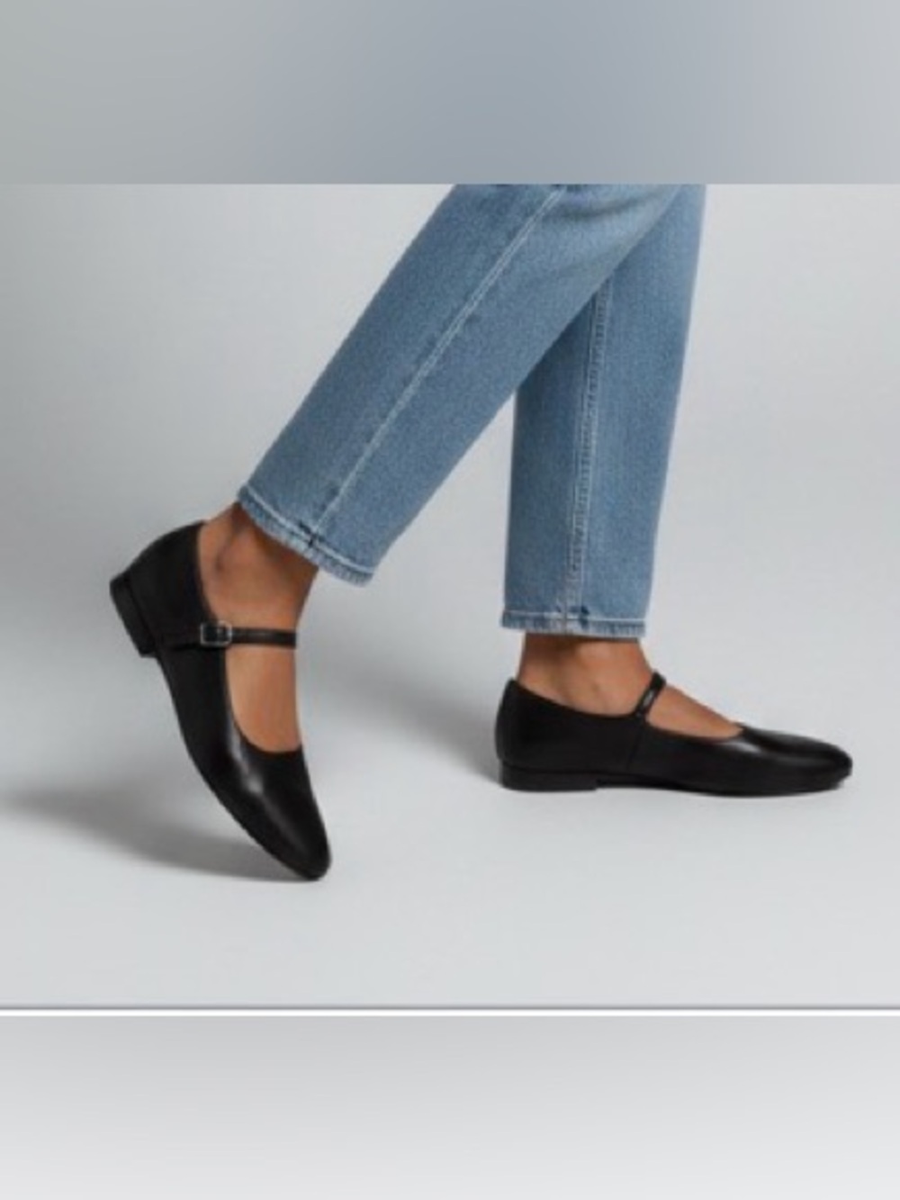 Black Open Edit Regina Mary Jane Pointed Toe Flat size 8 NWOT - Picture 2 of 6